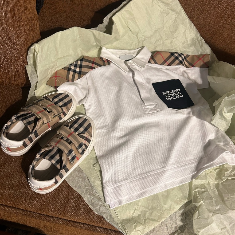 Burberry shirt and shoes